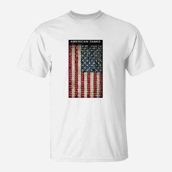 Militär-Panzer T-Shirt im US-Flaggen-Design, Themenbekleidung - Seseable