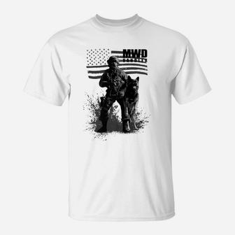 Military Working Dog Mwd Handler, gifts for dog lovers T-Shirt - Seseable