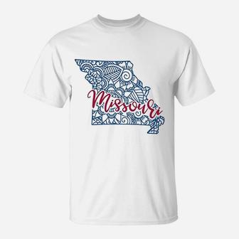 Missouri Home Love Designs State Pride I Love Missouri T-Shirt - Seseable