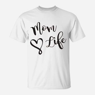 Mom Life Wife Mom Boss Cute T-Shirt - Seseable
