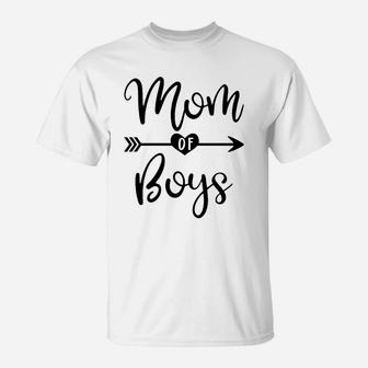 Mom Of Boys, Boy Mom, Mother Of Boys T-Shirt - Seseable