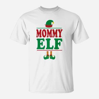 Mommy Elf Funny Elf Ugly Christmas Family T-Shirt - Seseable