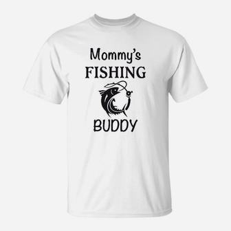 Mommy Fishing Buddy Mom Mothers T-Shirt - Seseable