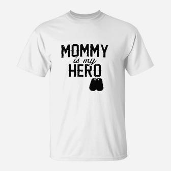Mommy Is My Hero Military Dog Tags T-Shirt - Seseable