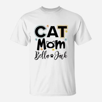 Mothers Day Cat Mom Custom T-Shirt - Seseable