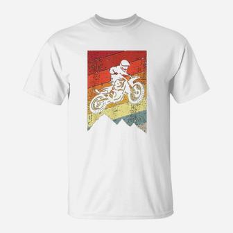 Motocross Bike Vintage Dirtbike Gift Racing Retro Dirt Bike T-Shirt - Seseable