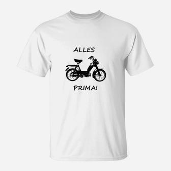 Motorrad Herren T-Shirt Alles Prima, Biker- & Motivshirt - Seseable