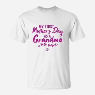 My First Mothers Day As A Grandma Funny Mothers Day 2022 T-Shirt | Seseable CA