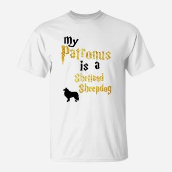 My Patronus Is A Shetland Sheepdog Shetland Sheepdog T-Shirt - Seseable