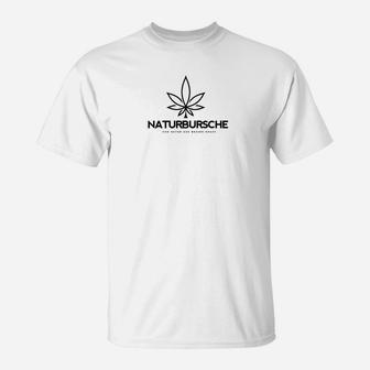 Naturbursche Marihuana-Blatt T-Shirt, Klassisches Design - Seseable