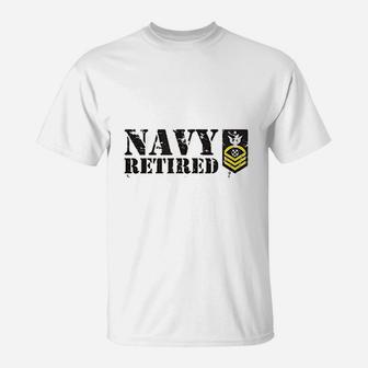 Navy Retired T-Shirt - Seseable