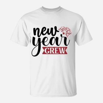 New Year Crew Cool Gift For 2022 Hello New Year T-Shirt - Seseable