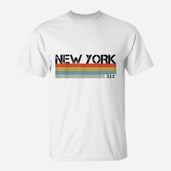 New York City Area Code 212 Vintage Style Nyc T-Shirt - Seseable