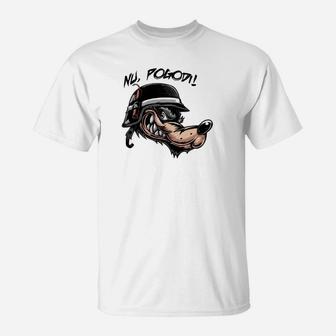 Nu Pogodi Wolf Russia Gopnik T-Shirt - Seseable