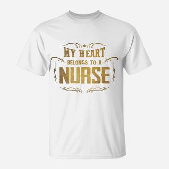 Nurse Funny Valentines Gif Gift For Nurse T-Shirt - Seseable