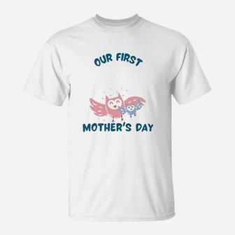 Our First Mothers Day Owl Funny Animal Lover T-Shirt | Seseable UK