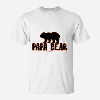 Papa Bear Daddy Dad Father, best christmas gifts for dad T-Shirt | Seseable CA