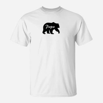 Papa Bear Fun Parenting Protective Dad T-Shirt - Seseable