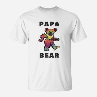 Papa Bear Funny Dad Joke Pun, dad birthday gifts T-Shirt - Seseable