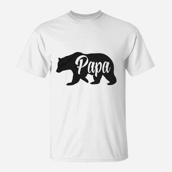 Papa Bear Funny For Dads Gift, dad birthday gifts T-Shirt - Seseable