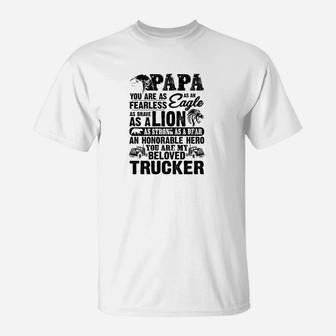 Papa Brave As A Lion, best christmas gifts for dad T-Shirt - Seseable