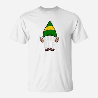 Papa Elf Shirt Elf Family Christmas Gift T-Shirt - Seseable