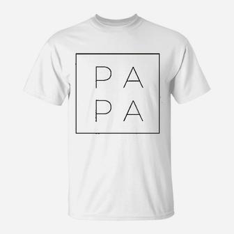 Papa Square, best christmas gifts for dad T-Shirt - Seseable