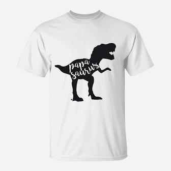 Papasaurus Dinosaur, best christmas gifts for dad T-Shirt - Seseable