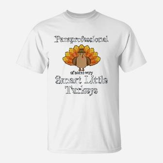 Paraprofessional Holiday Thanksgiving Turkey Teachers T-Shirt - Seseable
