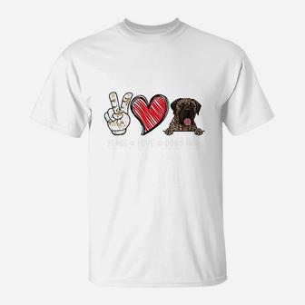 Peace Love Dog T-Shirt - Seseable
