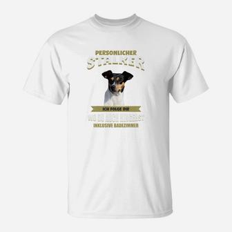 Personalisiertes Hundemotiv T-Shirt Persönlicher Stalker, Lustiges Haustier-Shirt - Seseable