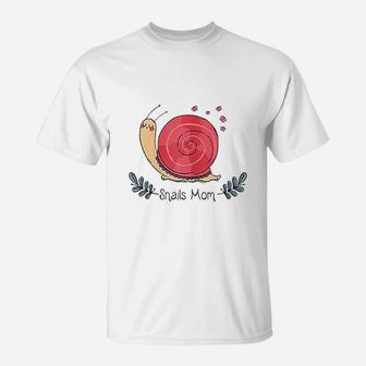 Pet Snail Snail Mom T-Shirt | Seseable UK