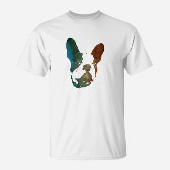 Phsychodelic Watercolor French Bulldog T-Shirt - Seseable