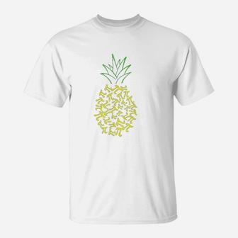 Pi Day Pineapple Math Lover Teacher 314 Symbol Mathematics T-Shirt - Seseable