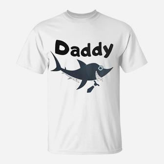 Polite Daddy Shark, dad birthday gifts T-Shirt - Seseable