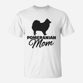 Pomeranian Mom Womens s Womens Good Mom Gift T-Shirt - Seseable