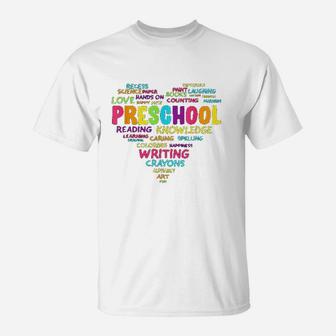 Preschool Teacher Student Team First Day Of School Black T-Shirt | Seseable CA