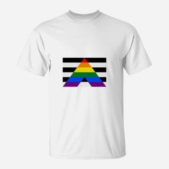 Pride Flag Straight Ally Pride Flag T-Shirt - Seseable