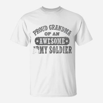 Proud Army Grandma T-Shirt - Seseable