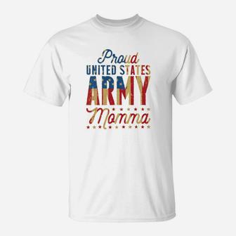 Proud United States Army Momma By Us Army Mom T-Shirt - Seseable