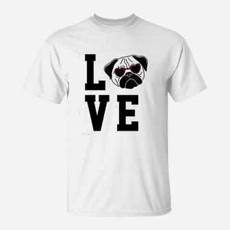 Pug Baby Love Pug T-Shirt - Seseable