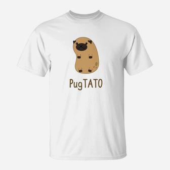 Pugtato Shirt Funny Dog Pug Potato Apparel Christmas Gift T-Shirt - Seseable