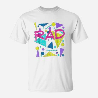 Rad 1980s Vintage Eighties Costume Party T-Shirt - Seseable