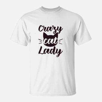Raw Edge Crazy Cat Lady Funny Cat Sweat T-Shirt - Seseable