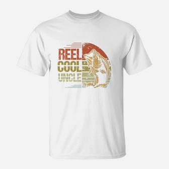 Reel Cool Uncle Fishing Sunset Father s Day Shirt T-Shirt - Seseable