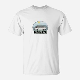 Retro Busfahrer T-Shirt, Vintage Design für Berufsfahrer - Seseable