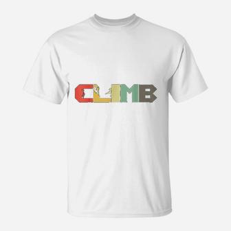 Retro Rock Climbing Gift I Vintage Climber Mountaineer T-Shirt - Seseable