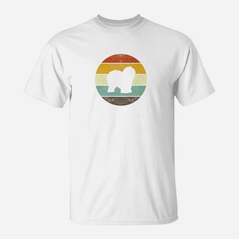 Retro Vintage English Sheepdog Dog Old Sheepdog Tee T-Shirt | Seseable UK