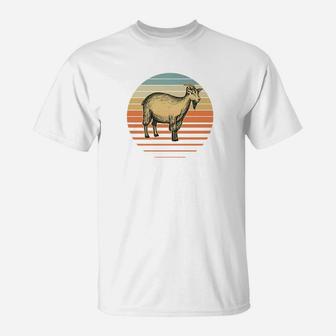 Retro Vintage Goat Farmer For Goat Lover Farming T-Shirt - Seseable