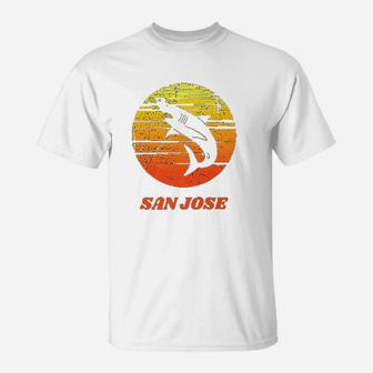 Retro Vintage San Jose T-Shirt - Seseable